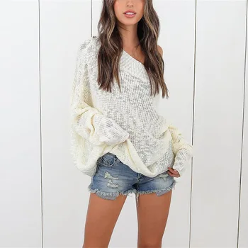 

Sweater Polyester Cotton Casual Women Time-limited Standard Pullovers Feminino 2019 New National Style Lazy Wind Loose Big Size