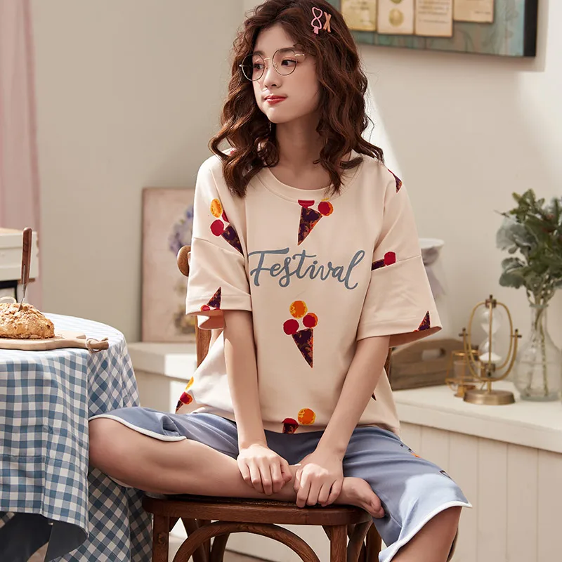 

Plus Size 3XL 4XL Summer Pajamas Cotton Home Pants Women Sleepwear Thin Pyjama Women Pants Female Casual Lady Home Wear