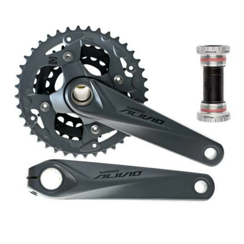 Shimano Alivio FC M4050 9 скоростной кривошипный комплект BB52 для M4000 HollowTech велосипедные