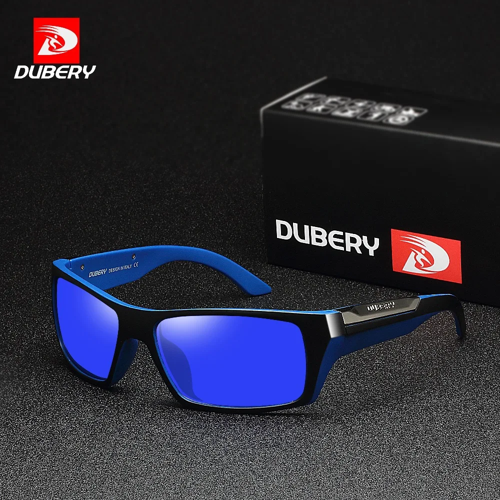 Солнечные очки DUBERY поляризационные UV400 Мужские спортивные зеркальные аксессуары