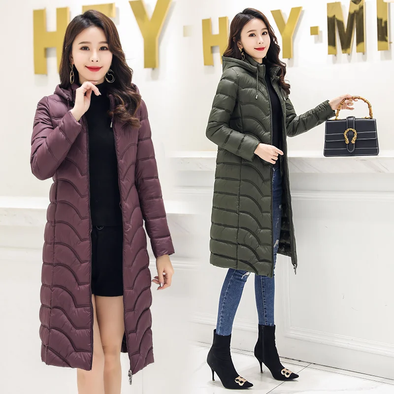Thicken Winter Jacket Women Plus Size Womens Parkas Hooded Long Winter Coat Women 2019 New Casual Warm Cotton Wadded Overcoat