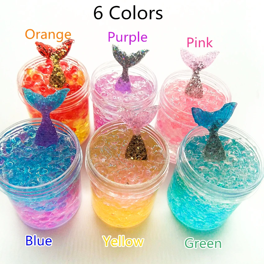 Mermaid Slime DIY Bead Clay 6 Colors Crystal Decompression Putty Fragrance Jelly Slime Antistress Mud Toy Set For Children 120ml Mermaid Slime DIY Bead Clay 6 Colors Crystal Decompression Putty Fragrance Jelly Slime Antistress Mud Toy Set For Children 120ml
