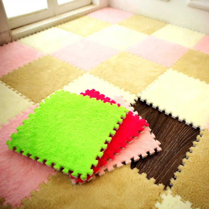 

10 Pcs/Bag 30*30cm EVA Stitching Carpet Bedroom Living Room Children Kid Soft Carpet Splice Jigsaw Interlocking Exercise Floor