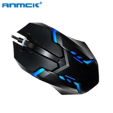Anmck USB Проводная игровая мышь для компьютера Эргономичный мини оптический геймер мыши профессиональная портативная игровая мышь для ноутбука