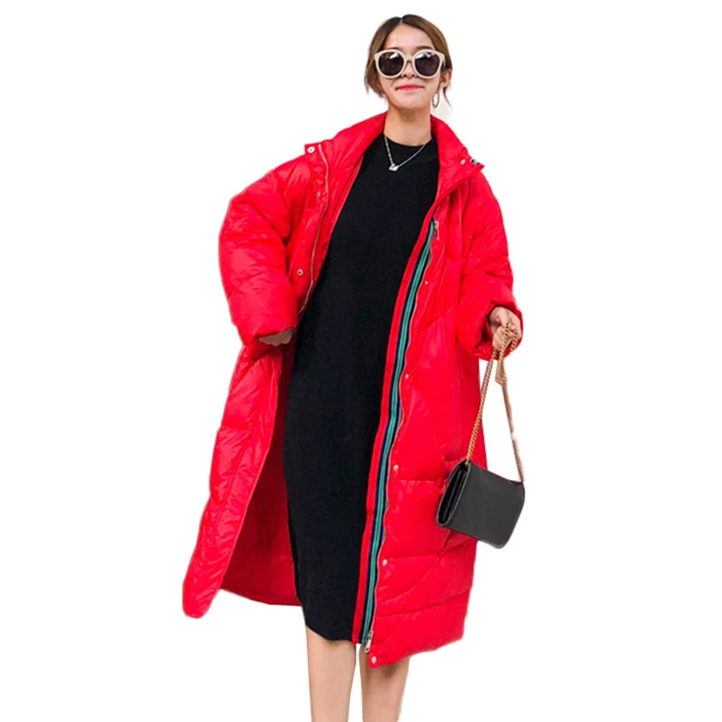 2018 New high quality Thick Slim Winter Down jacket coat Women Down jacket Fashion Plus size Hooded Female outerwear NW1038