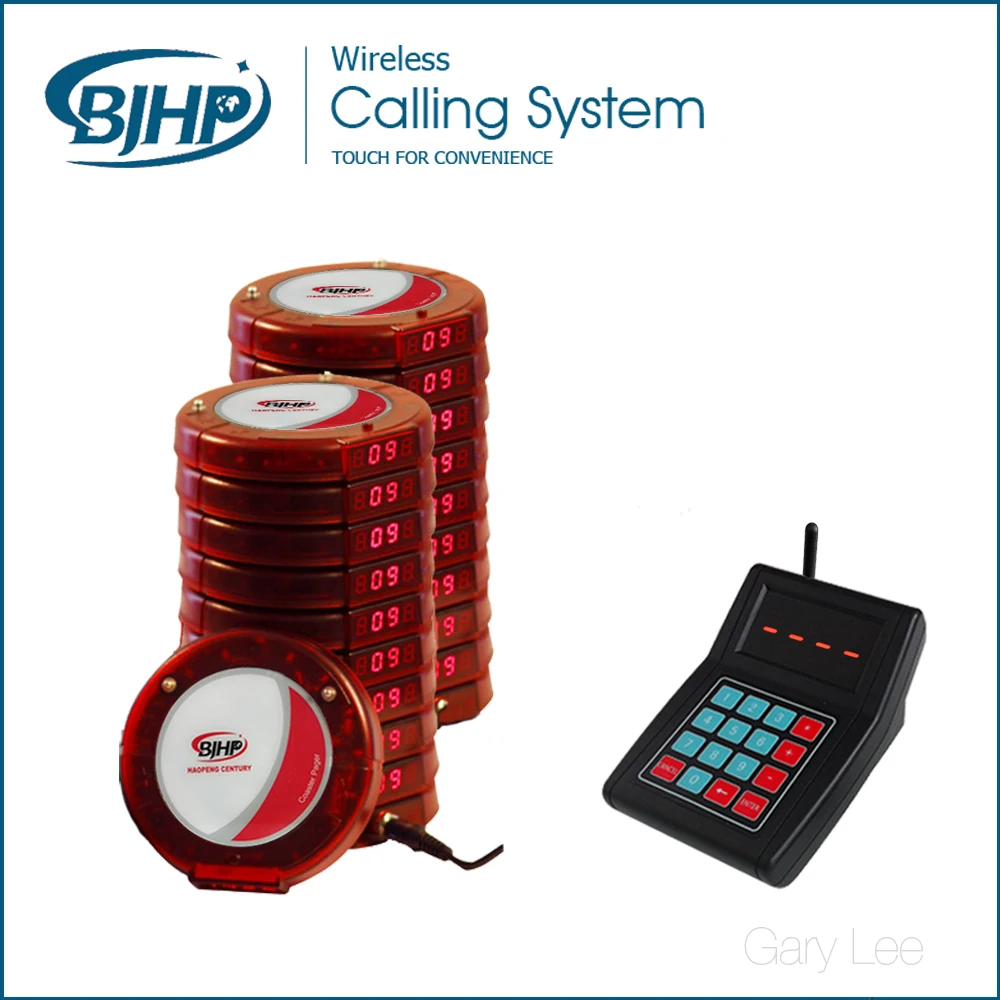 

complete set with 20 coaster pager pelayan restoran sistem bel panggilan,fast food caller,wireless restaurant coaster buzzer