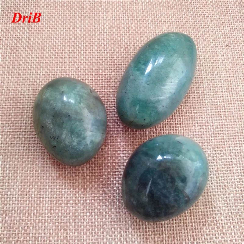 

NATURAL amazon stone quartz crystal Palm Worry Stone