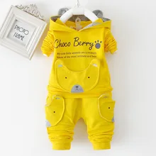 2016 New Autumn Cotton Sweater Long Sleeve Clothes Cartoon Bear Clothing Baby Boys Lovely TZ09