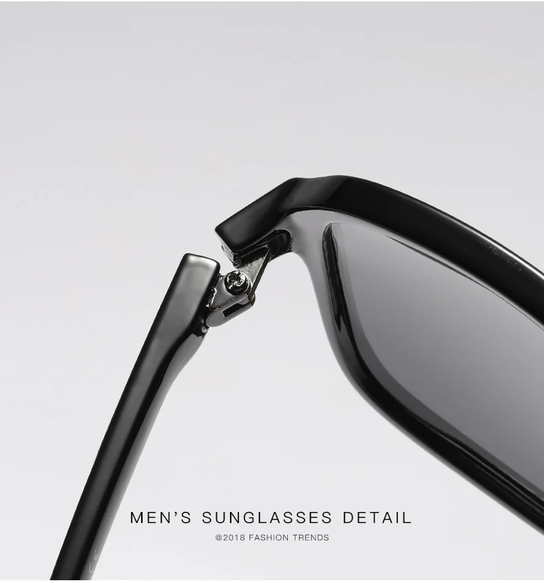 Солнцезащитные очки больших размеров, мужские поляризованные зеркальные очки, солнцезащитные очки для вождения, мужские брендовые дизайнерские ретро солнцезащитные очки для вождения, UV400
