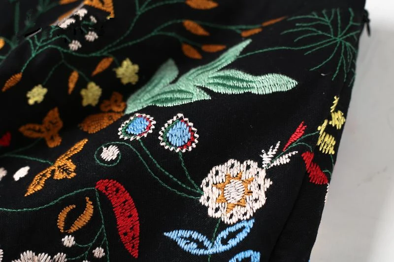 Xiaguocai 2017 Вышивка прямые Для женщин Юбки для женщин чешские животных Женские Юбки для женщин милые весенние Мини-юбки G96 35