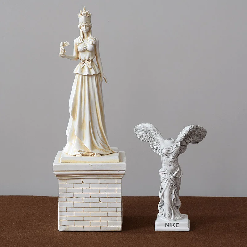 Статуэтка римская Афина, статуэтка богиня мудрости, художественная скульптура из смолы, украшение для дома, аксессуары для гостиной R220