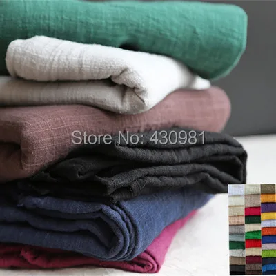 100 см* 140 см этнический льняной хлопок, креп, Ткань жатый sluby материал для штор шарф платье