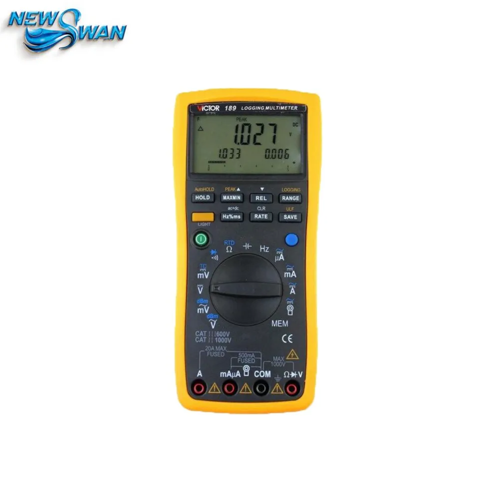 

True RMS record type intelligent digital Multimeter VICTOR 189 with the original