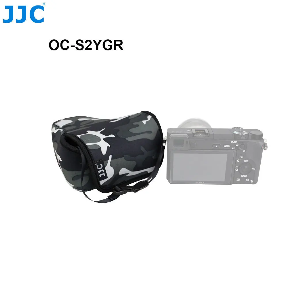 JJC мягкая беззеркальная камера чехол Мини-Чехол красочный маленький чехол для зеркальной фотокамеры s m l сумка для sony Olympus samsung Nikon - Цвет: OC-S2YGR