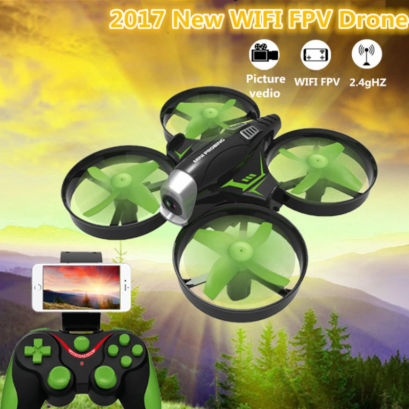 

2017 new attitude hold aerial WIFI FPV camera rc drone HC-630 2.4G headless mode mini pocket APP remote control helicopter toy