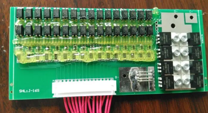 Блок литиевых батарей BMS для электродвигателя 14S 48V 20A аккумуляторов 48v