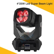 4*25 Вт светодиодный супер Шарпи пучка движущихся головного RGB Цвет Dmx512 15-канальный сценический свет