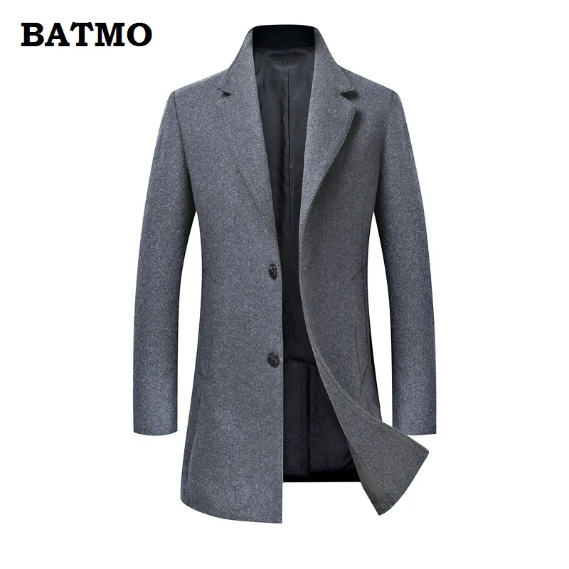 VestesPlus Casual taille Occasionnel ManteauHommes M xxxl Blue Batmo De Laine Tranchée Qualité Haute Red 2018 Black Arrivée Al32 navy wine grey Nouvelle IyYb7vfg6
