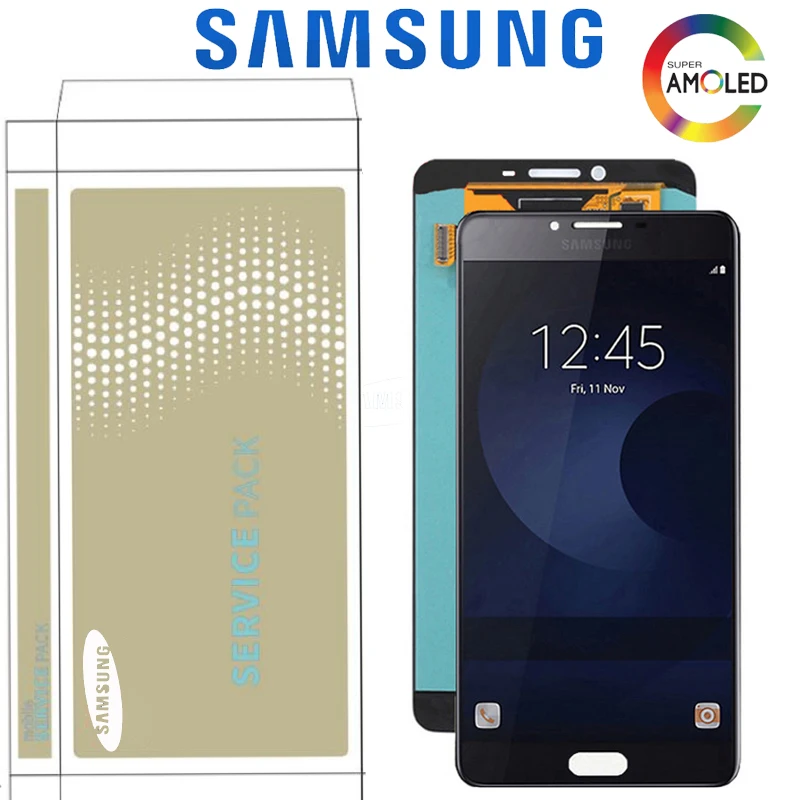 6 0 &quotОригинальный супер AMOLED LCD для Samsung Galaxy C9 Pro C9000 дисплей с кодирующий