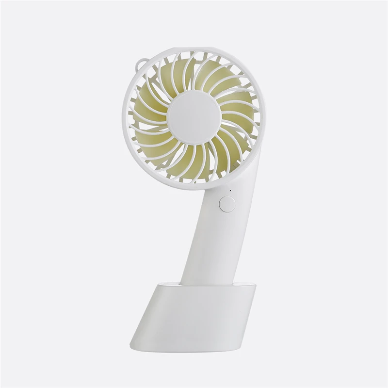 Electric Mini USB Fan Battery Portable Arctic Air Cooler Conditioner Handheld Air Cooling Fan Ventilator for Room Home with Base - Цвет: Белый