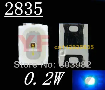 

High lumen smd led Blue 0.2w chipset led 2835 light diode 9-15LM
