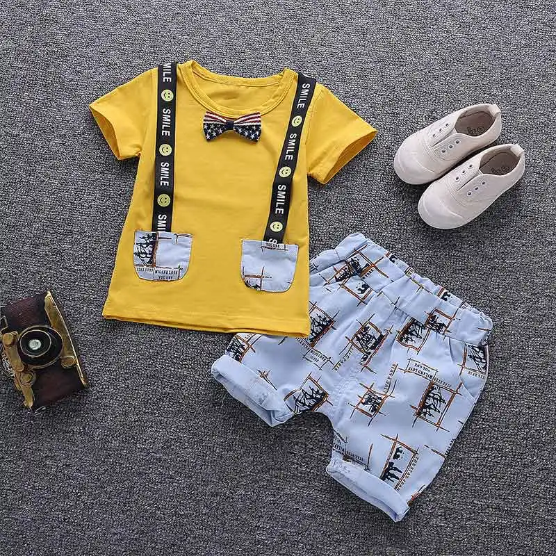 Г. Летние комплекты одежды для мальчиков футболка+ шорты, комплект из 2 предметов Одежда для маленьких мальчиков детская одежда для мальчиков, спортивный костюм От 1 до 4 лет