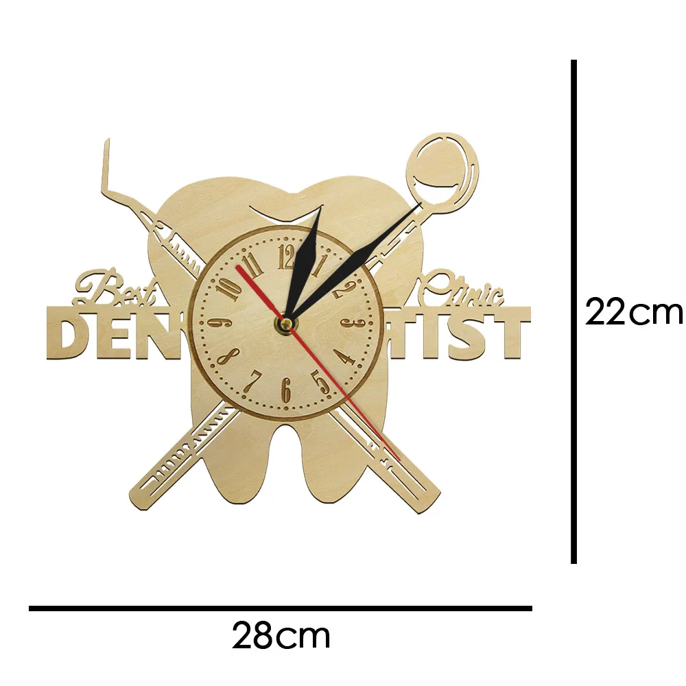 Зубной стоматологический стеной 3D ретро деревянные подвесные часы Тихий развертки кварцевые часы спасибо дантисту Reloj сравнению стоматология; стоматологический смешной подарок