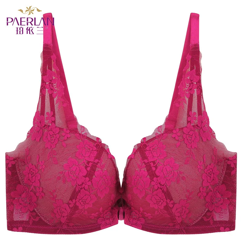 

PAERLAN Famous fashion underwear brand underwear ladies bra B cup Comfortable underwear sexy lace side flower bra
