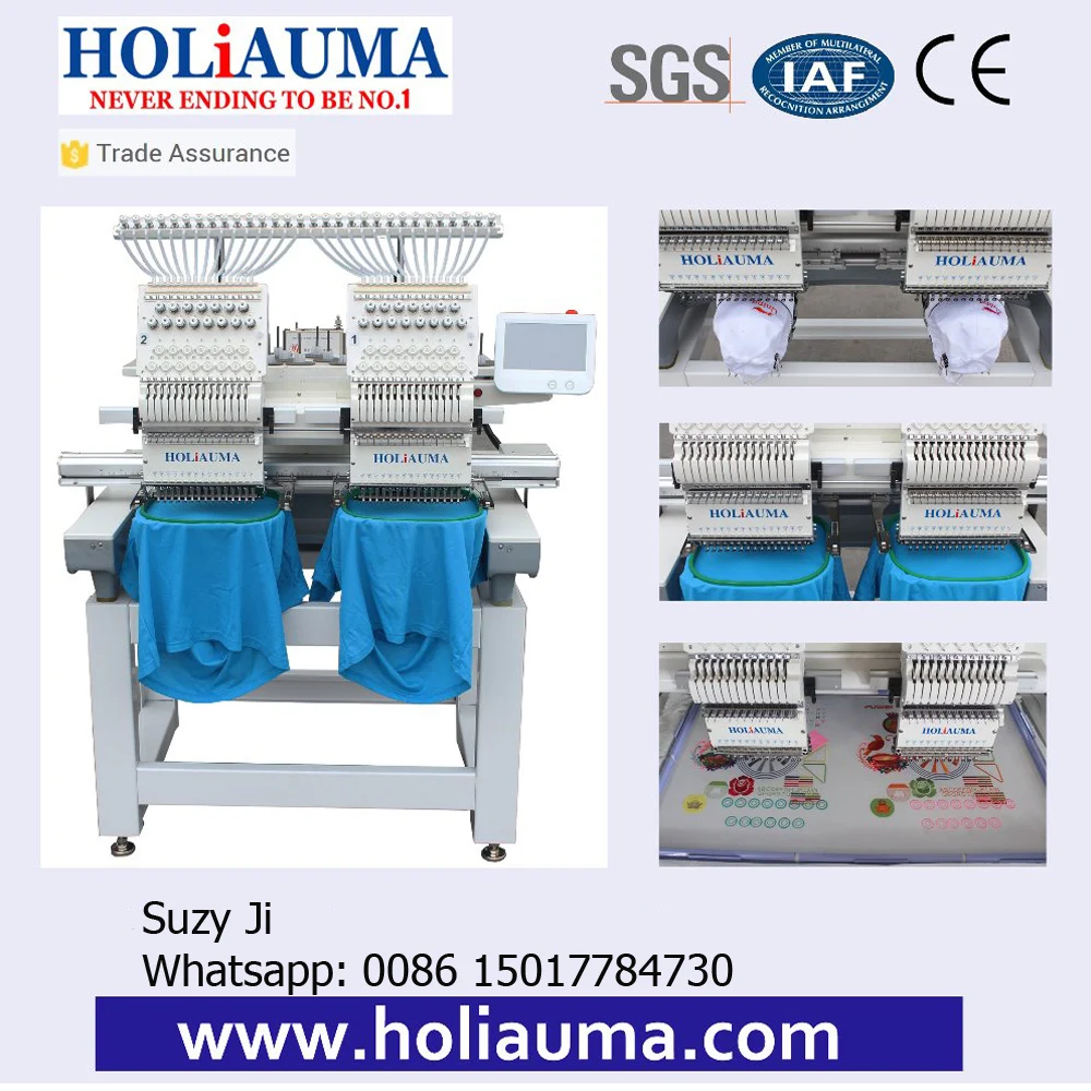Hot sale product HOLiAUMA barudan embroidery machine two heads