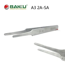 BAKU 2A-Sa широкий наконечник прецизионный высококачественный Пинцет Швейцарский из нержавеющей стали Антистатический пинцет ремонт многофункциональный инструмент