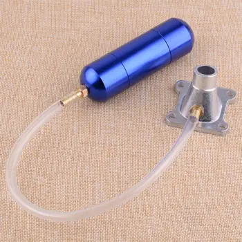 

DWCX Motorcycle Intake Manifold Power Boost Bottle Fit for 2 Stroke 30 to 80 cc Mini Pocket Bike Motorized Bicycle