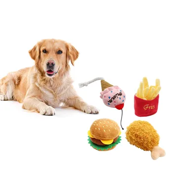 

Design Food Dog Toys Funny Animal Shape Pet Puppy Dog Toys Plush Chewing Toys Juguetes De Perros #ZH