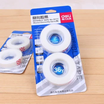 

12 set/Lot Transparent correction tapes Magic Invisible tape marker sticker Stationery Office accessories School supplies F893