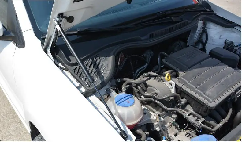 Для VW POLO MK5 2011- крышка переднего капота двигателя поддерживающая гидравлический шток стойки Пружинные ударные штанги кронштейн автомобильные аксессуары