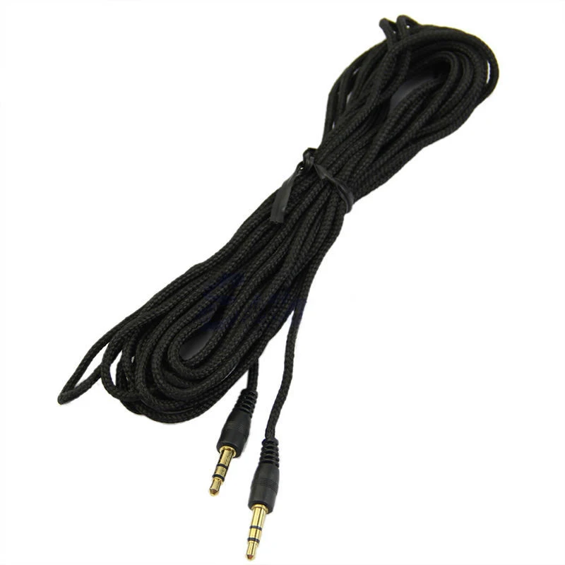 2M/3M/5M 3.5mm Male to Male Aux Cable Jack Plug Stereo Audio Cable Cord for Car Cell Phone MP3