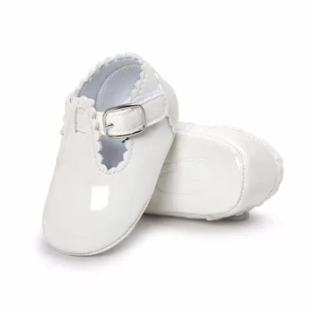 

Spring/Autumn New Fashion Solid Simple Style Comfortable Soft Sole Hook & Loop First Walkers Baby Shoes For 0-18 Months