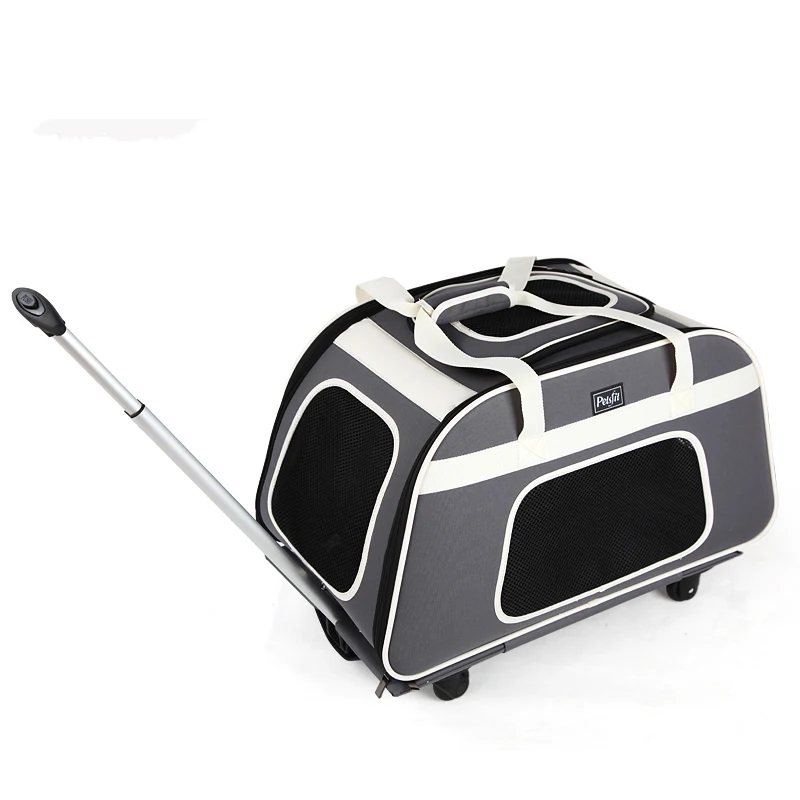 

Pet Trolley Trolley Case Small and Medium Dogs Four Wheels Breathable Outdoor Bag Silent Cats and Dogs Portable Cat Carrier
