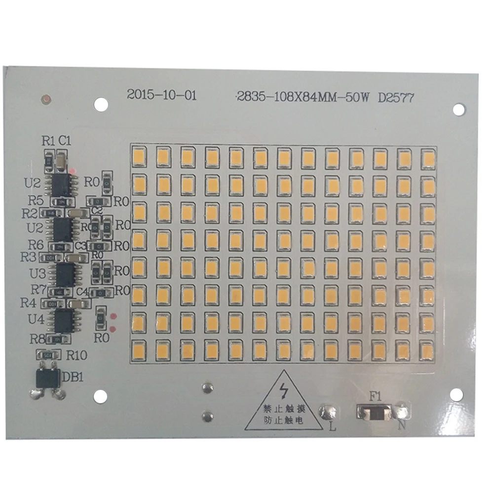 10 20 30 50 90 W 220 V integrated pcb плата преобразователя белый/теплый белый источник света для