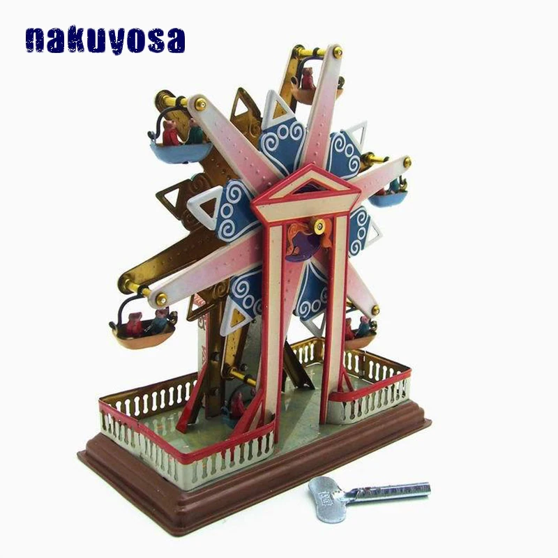 

Ferris wheel Children Vintage Tin Toy Reminiscence Metal Wind Up Toy Surprise Birthday Present Clockwork Toys For Adult Kids