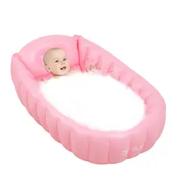 Портативная детская Ванна Плавательный Бассейн надувной ПВХ сохраняющий тепло домашний путешествия мальчик девочки детская Ванна