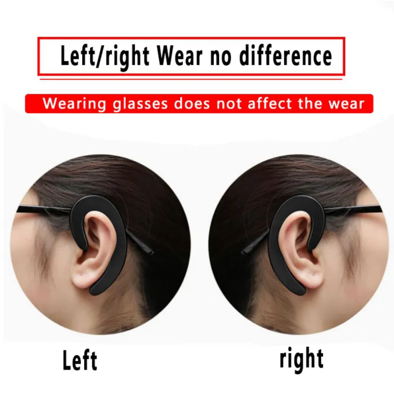 Bluetooth 4 1 Wireless Headset Bone Conduction Headphones With Mic Hands free Noise Canceling Sport Earphone For Phone