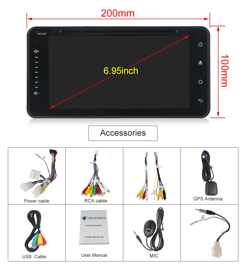 Excellent MEKEDE Auto Radio Android 9.0 4+64G  IPS DSP Car Multimedia Player for toyota corolla RAV4 Hilux camery for toyota universal 21