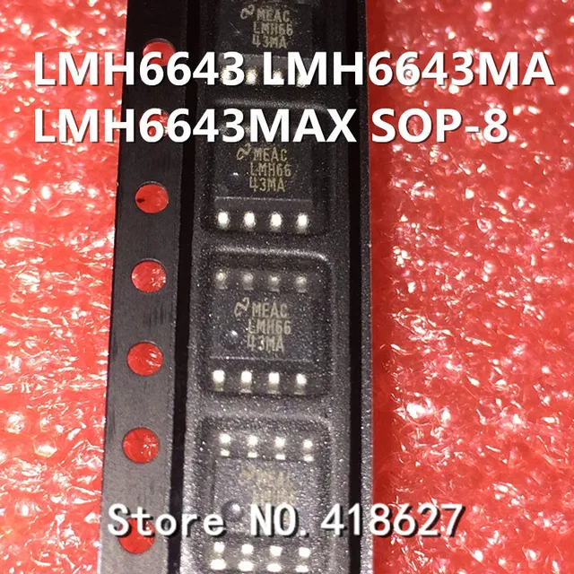 Special Price 20PCS/LOT NEW LMH6643 LMH6643MA LMH6643MAX SOP-8 Voltage Feedback Dual Operational Amplifier