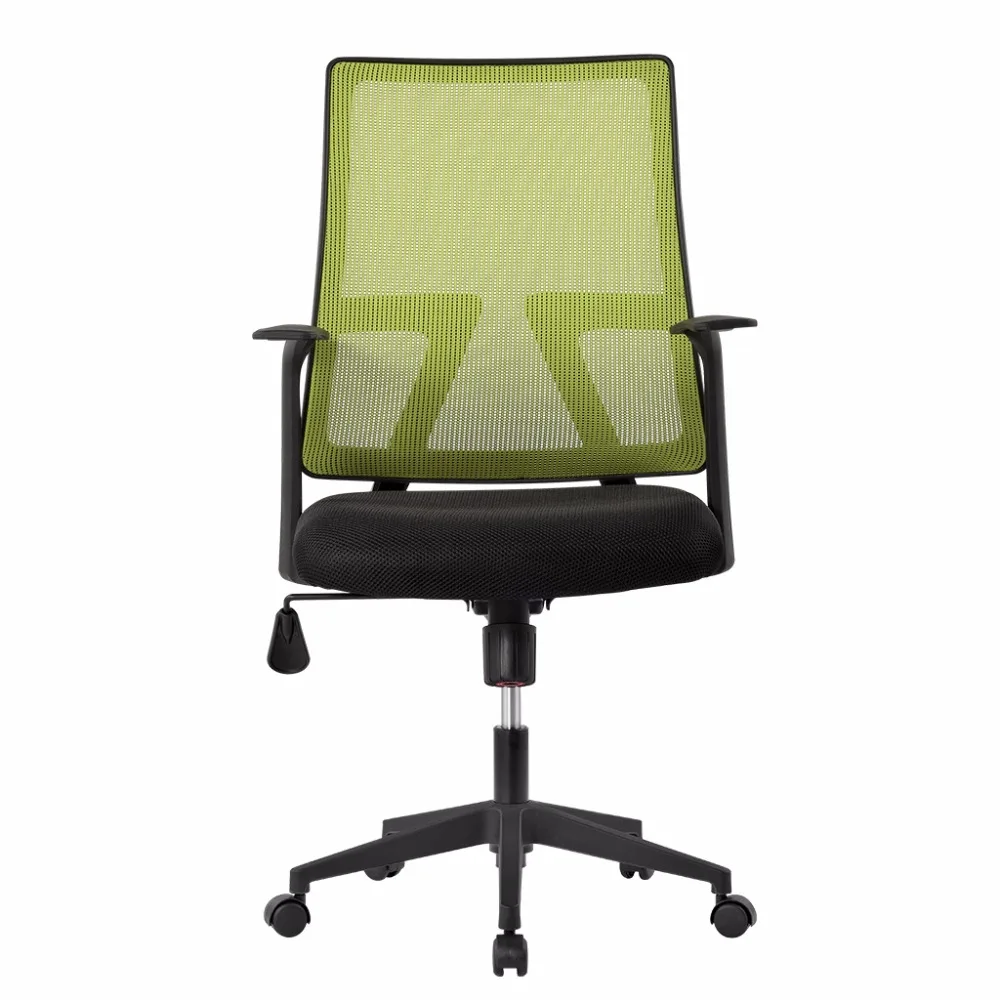 LANGRIA средняя спина крутящийся сетчатый для работы в офисе стул с коленом наклона зеленый США