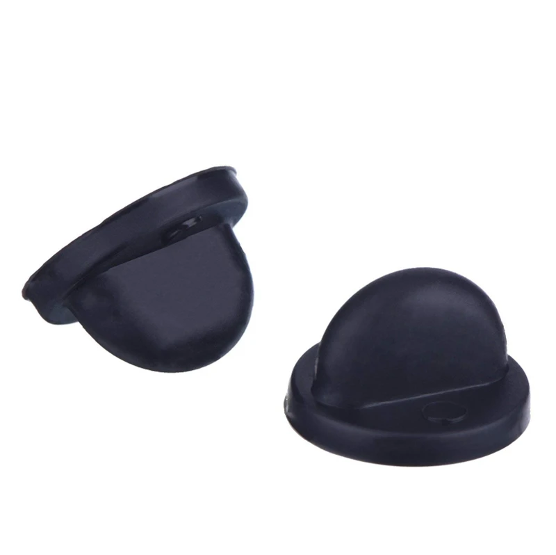 Black Simple Rubber Pins Backs Diy Jewelry Making - Temu