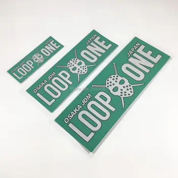 

JAPAN JDM LOOP ONE Car Stickers Motorcycle Helmet Sticker Vinyl Reflective 3M