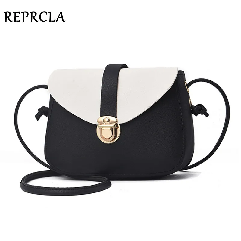 REPRCLA أزياء صغيرة Crossbody حقائب للنساء 2019 البسيطة حقيبة كتف بو الجلود النساء حقيبة ساعي حقائب سيدات محفظة