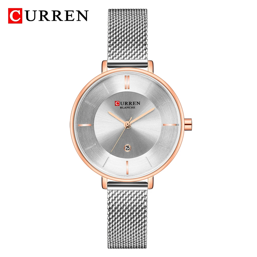 

CURREN Fashion Ladies Watches Luxury Stainless Steel Mesh Belt Analog Quartz Watch Women Casual Female Clock 2020 Montre Femme