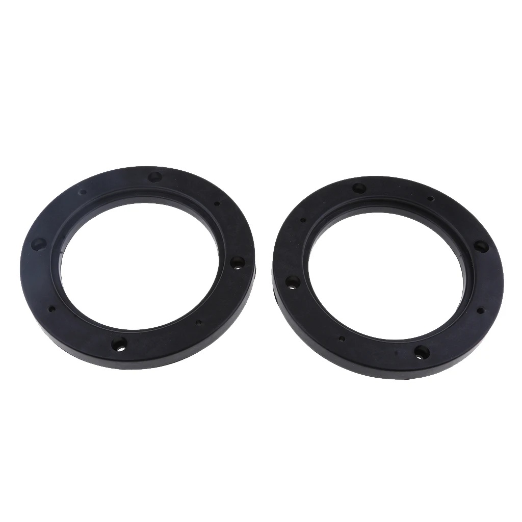 2pcs Universal Black 4inch Car Stereo Audio Speaker Mounting Spacer Rings Adaptor