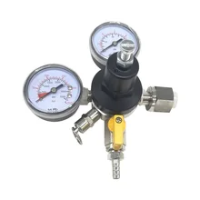 CO2 Regualtor/азот Regualtor пивной редуктор давления Nput резьба W21.8 для бытовой пивоваренной бара аксессуары инструменты
